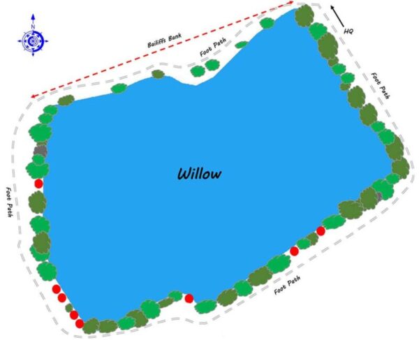 Willow Lake Map